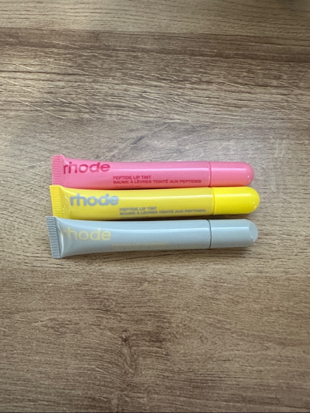 RHODE Lip Tint Trio in Pink, Yellow & Gray